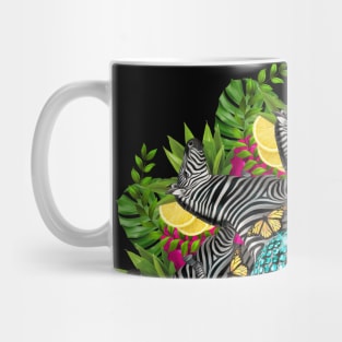 Disco zebra mandala Mug